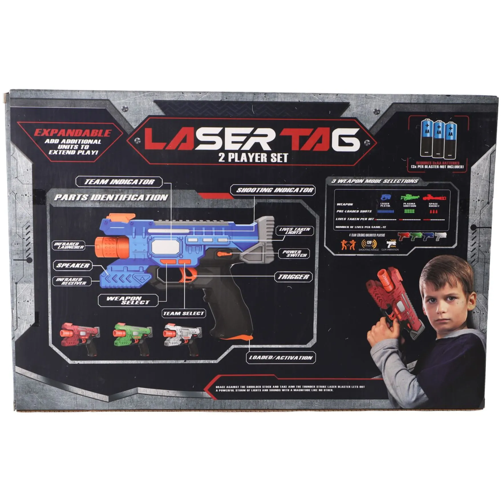 Lasertag Pistolen Set Met Licht En Geluid Assorti