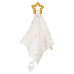 LD knuffeldoekje met bijtring newborn naturals