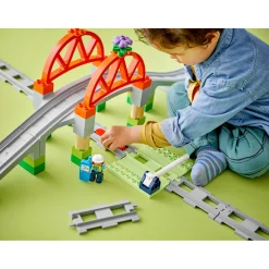 LEGO 1042 DUPLO Treinbrug en rails uitbreidingsset