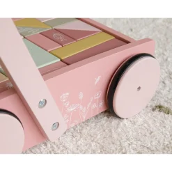 Little Dutch Blokkenkar Roze