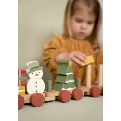 Little Dutch Blokkentrein Kerst Fsc