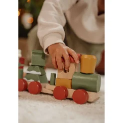 Little Dutch Blokkentrein Kerst Fsc
