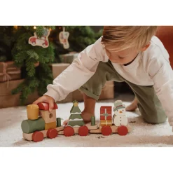 Little Dutch Blokkentrein Kerst Fsc