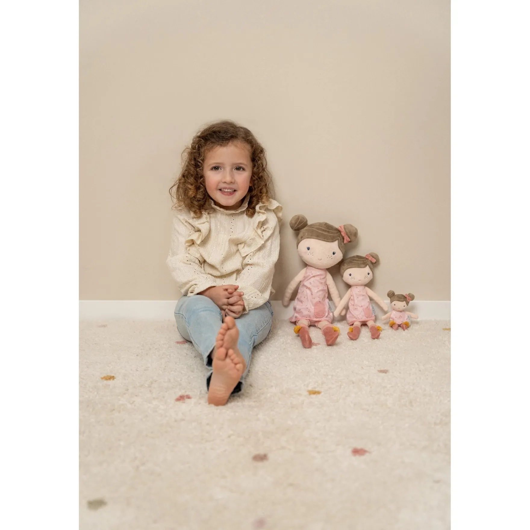 Little Dutch Knuffelpop Rosa 35Cm