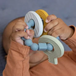 Little Dutch Siliconen Bijtspeeltje Sleutelbos  Blauw