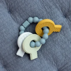 Little Dutch Siliconen Bijtspeeltje Sleutelbos  Blauw