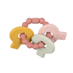Little Dutch Siliconen Bijtspeeltje Sleutelbos  Roze