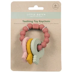 Little Dutch Siliconen Bijtspeeltje Sleutelbos  Roze