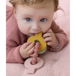 Little Dutch Siliconen Bijtspeeltje Sleutelbos  Roze