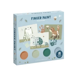 Little Dutch vingerverf set Forest Friends groen 14 delig