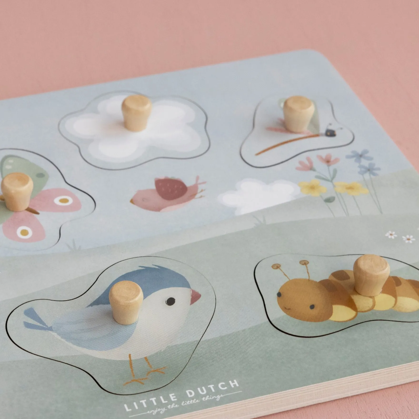 Little Dutch Voelpuzzel Flowers & Butterflies