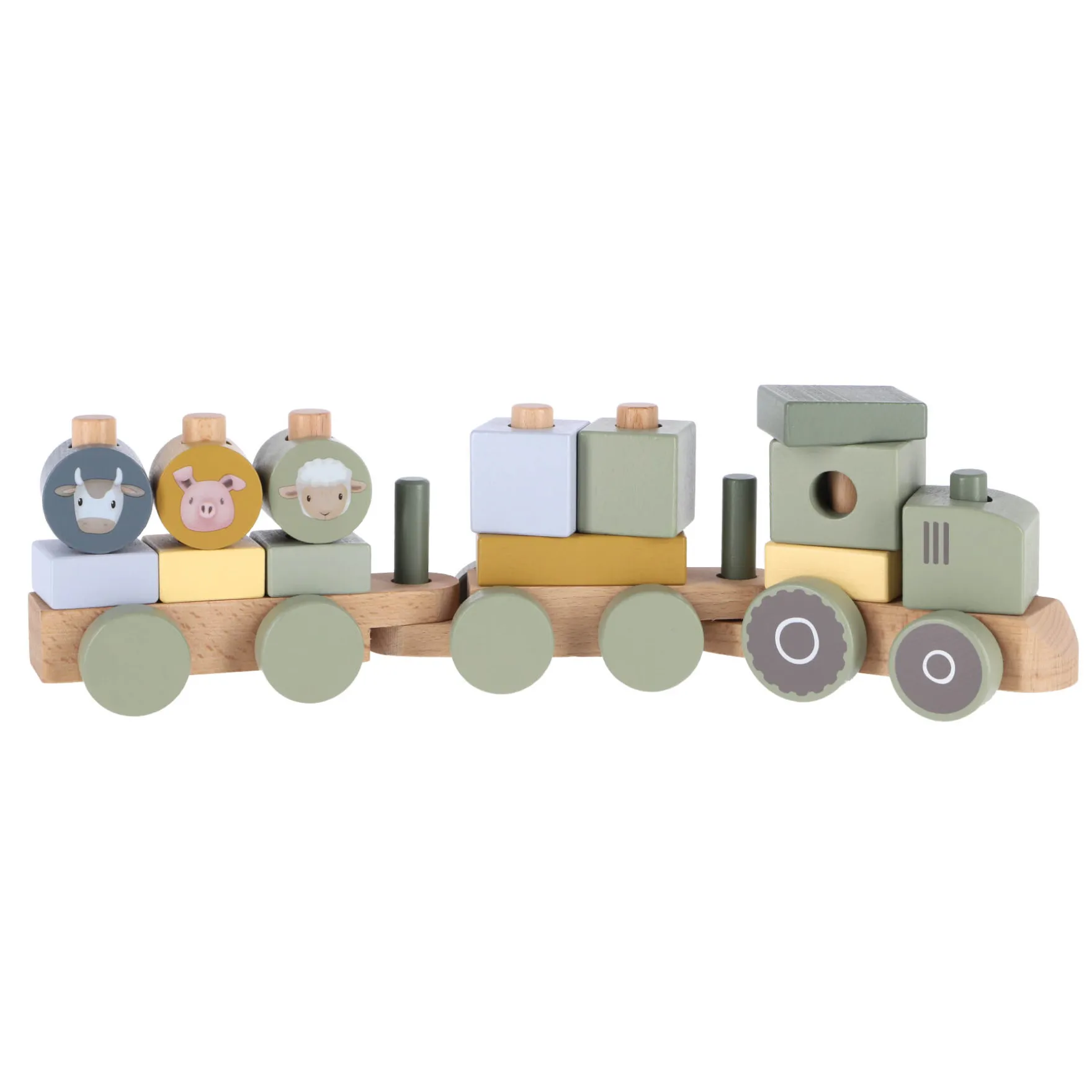 Little Farm Blokkentrein Tractor