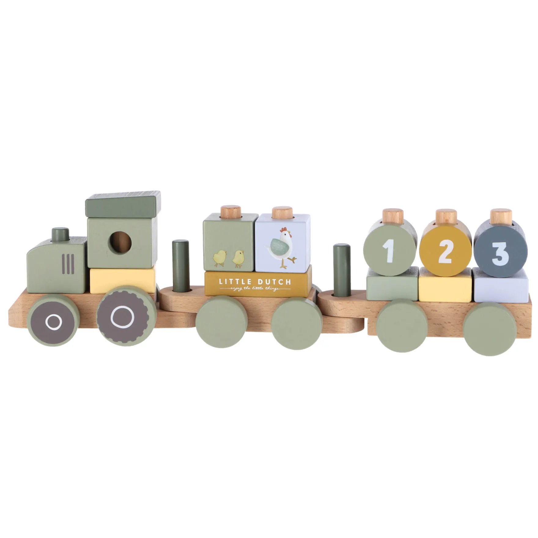 Little Farm Blokkentrein Tractor