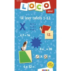 Loco Oefenboekje Mini Ik Leer Tafels 1-12