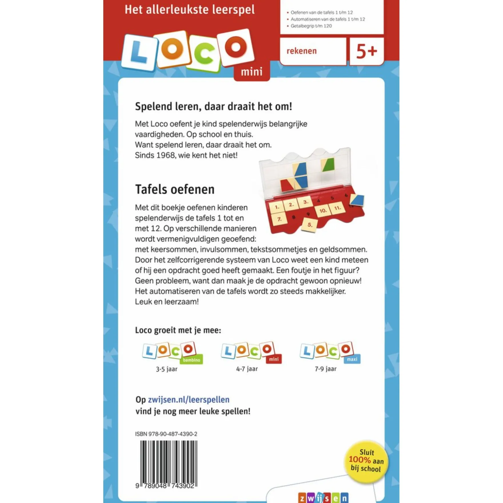 Loco Oefenboekje Mini Ik Leer Tafels 1-12