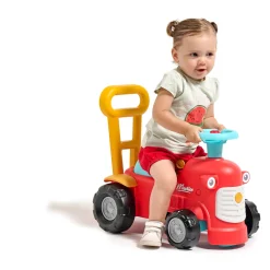 Loopfiguur tractor maurice rood