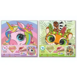 Maak Je Eigen Diamond Painting Canvas 20x20 cm 2 assorti