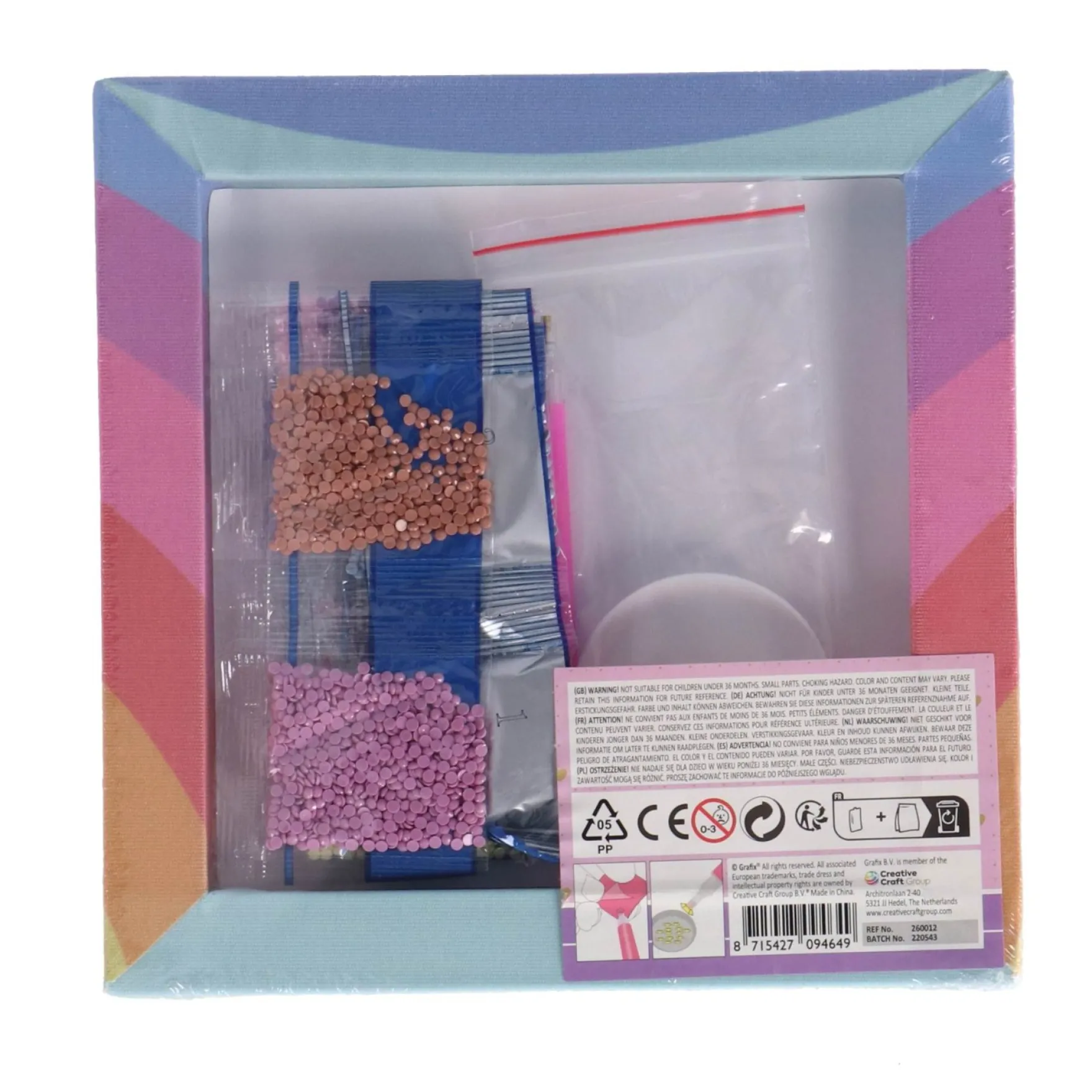 Maak Je Eigen Diamond Painting Canvas 20x20 cm 2 assorti