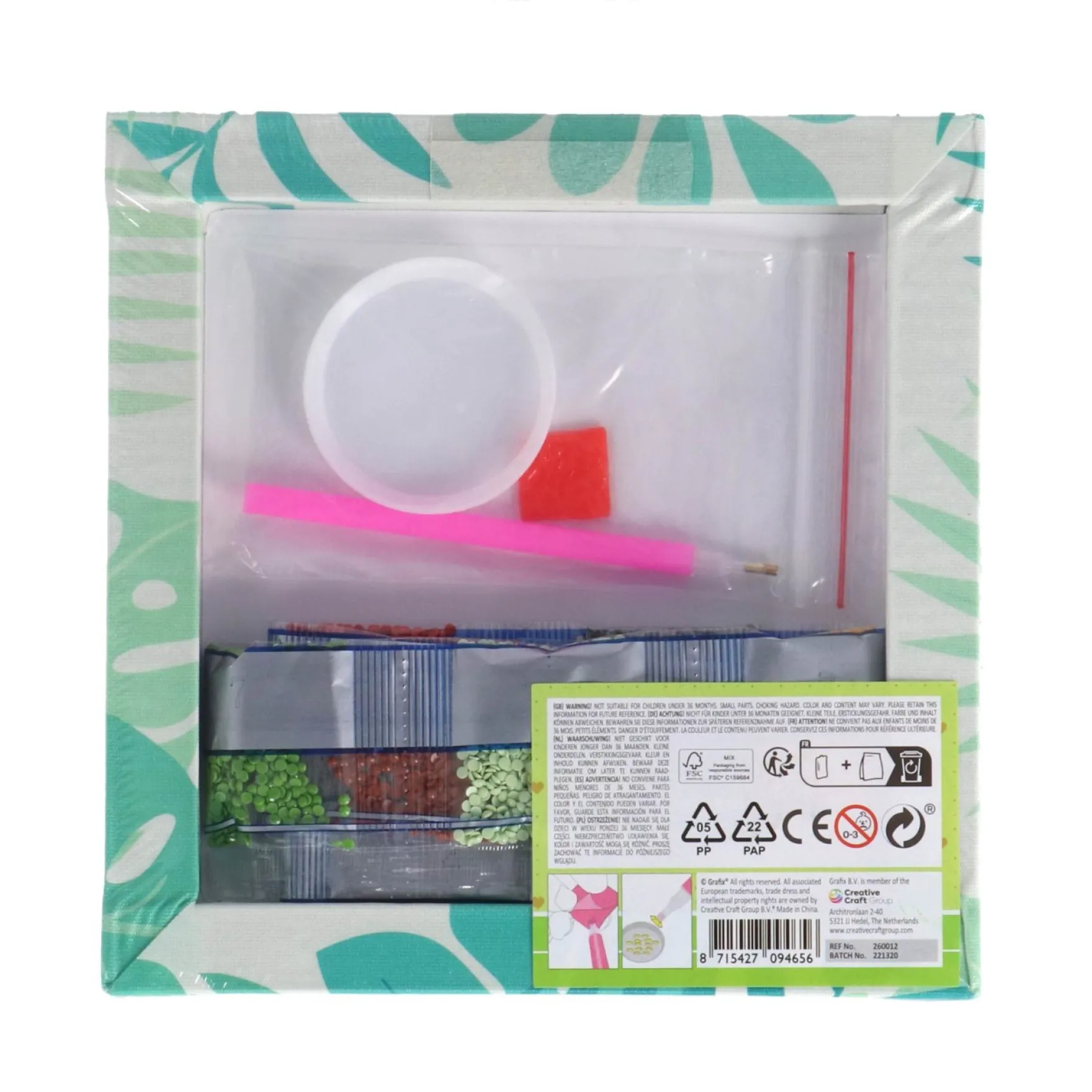 Maak Je Eigen Diamond Painting Canvas 20x20 cm 2 assorti