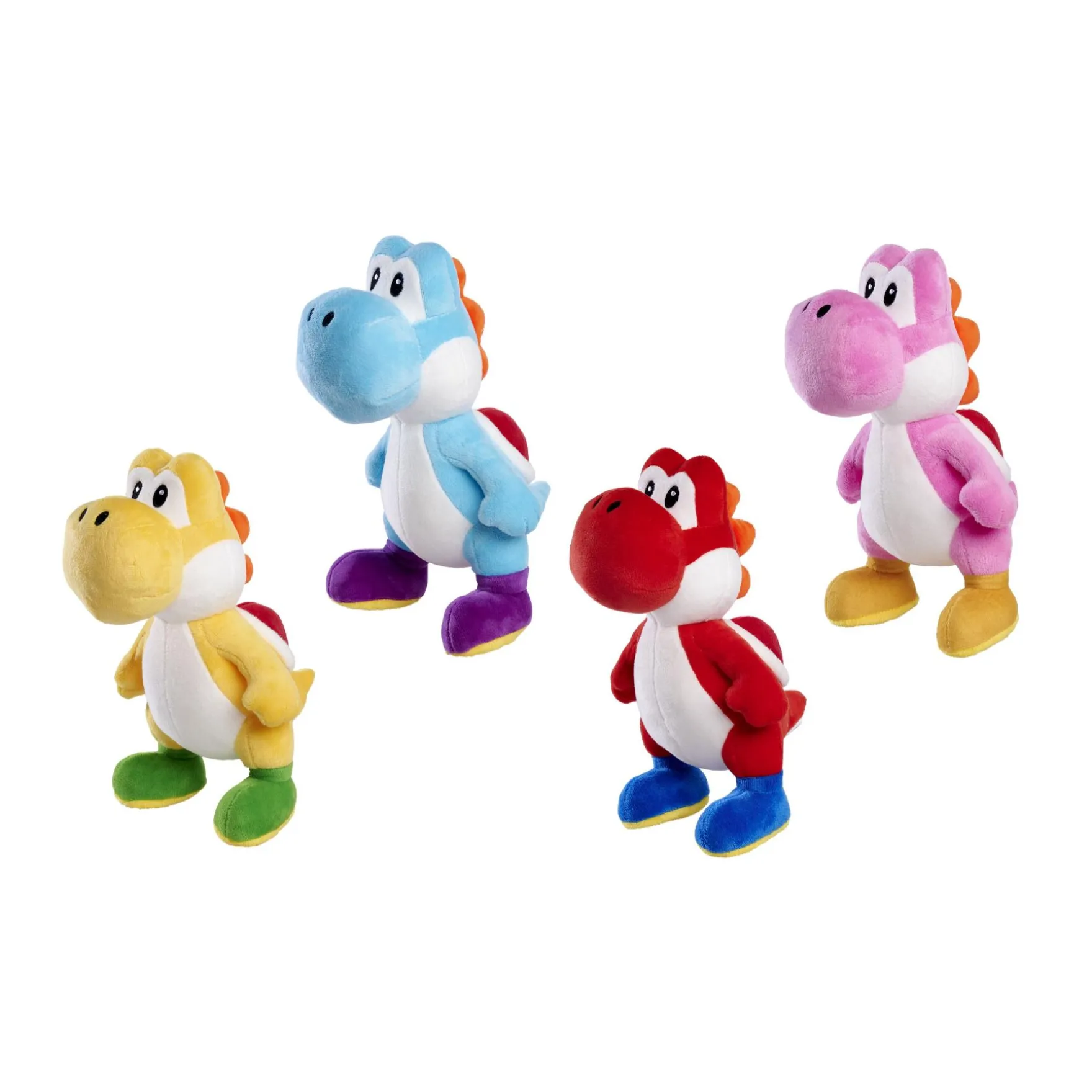 Mario Yoshi pluche 20 cm 4 assorti