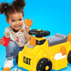 Mega Bloks Loopfiguur CAT Build 'n Plow