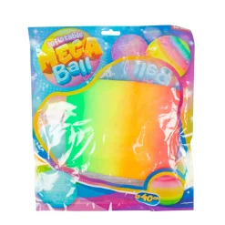 Megabal met felle kleuren 40 cm 6 assorti