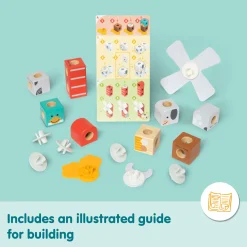 Melissa & Doug Blockables Farm Friends Play Set  (16pc)