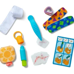 Melissa & Doug Booboos & Bandages Reusable Play  Set