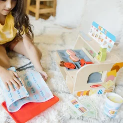 Melissa & Doug Wooden Slice & Stack Sandwich  Counter