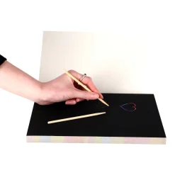 Memo Papier Scratch A4 50 Vel+2 Pennen