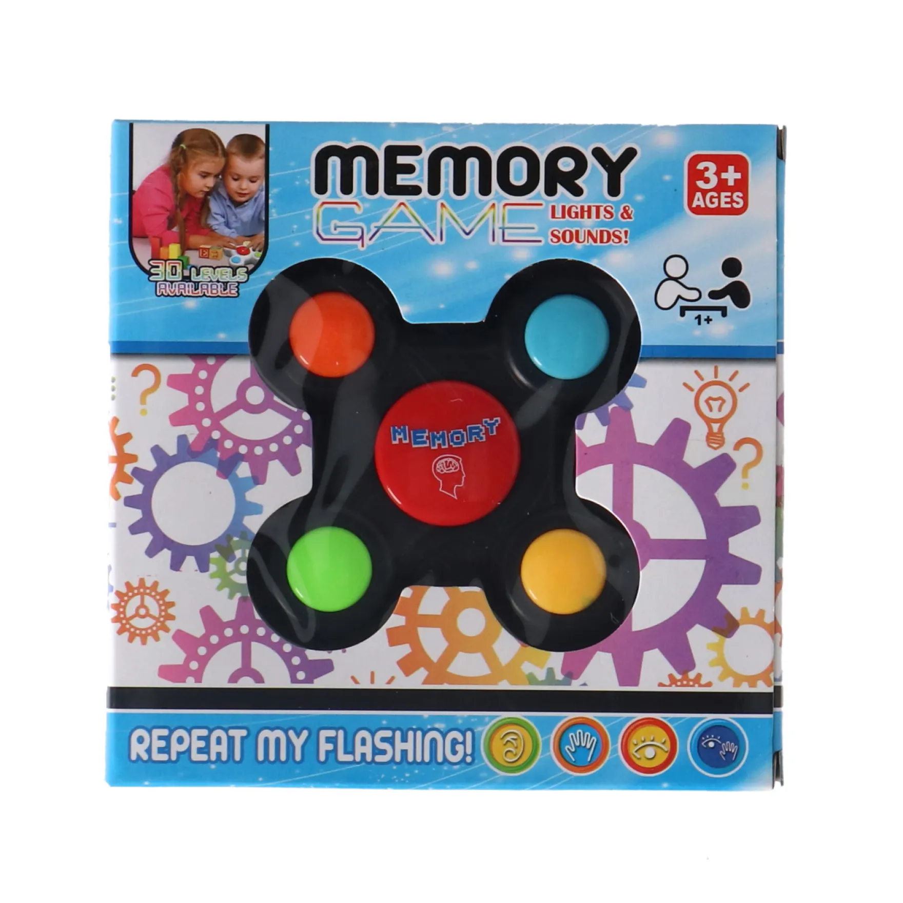 Memory Brain Game met licht en geluid