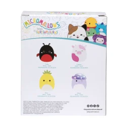 Micromallows pluche 6,5 cm 4 stuks set 3