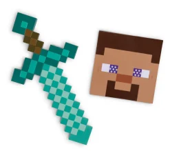 Minecraft zwaard en masker set compleet