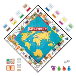 Monopoly Wereldreis - Bordspel