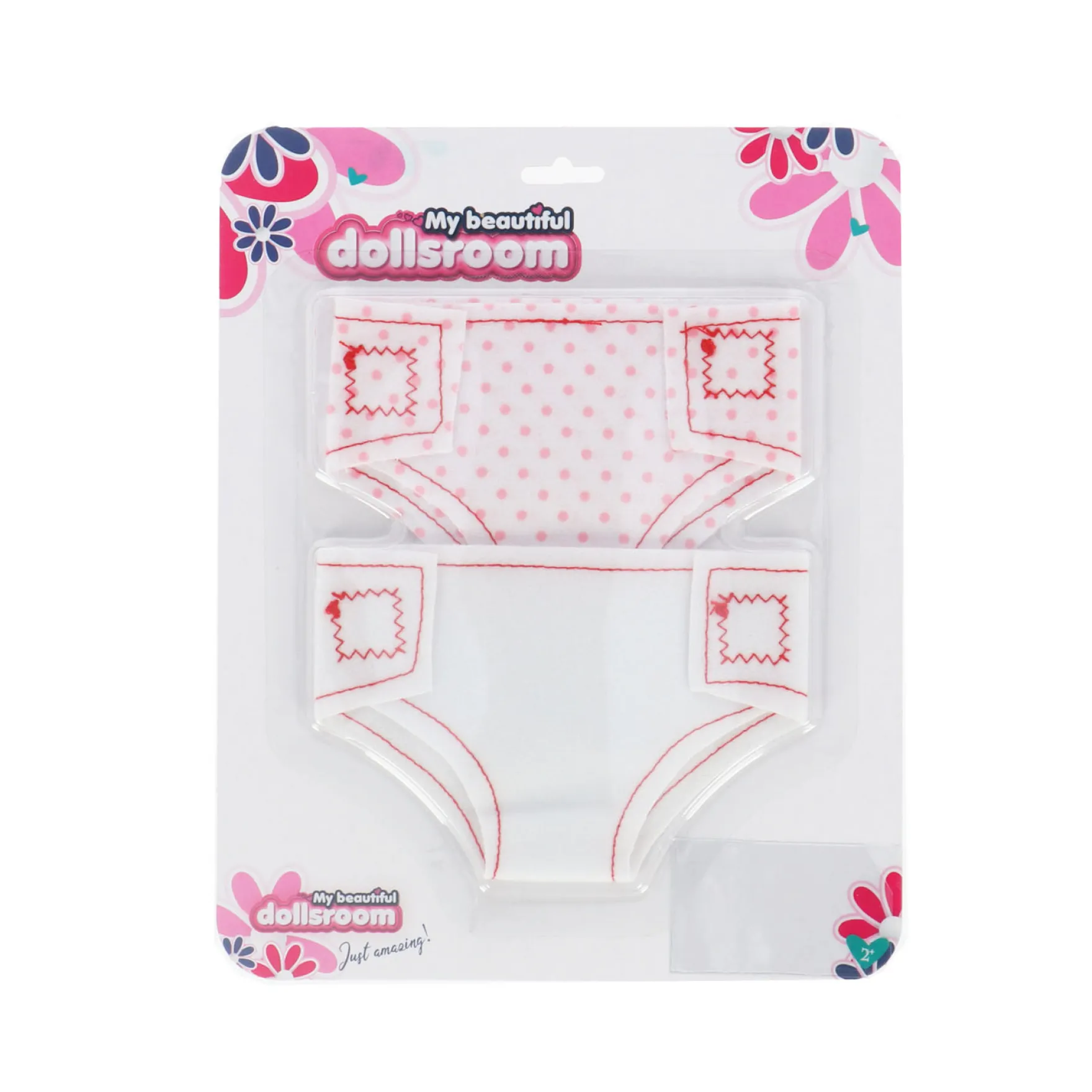 My beautiful dollsroom Poppenluiers Stof Op Kaart 2 Stuks