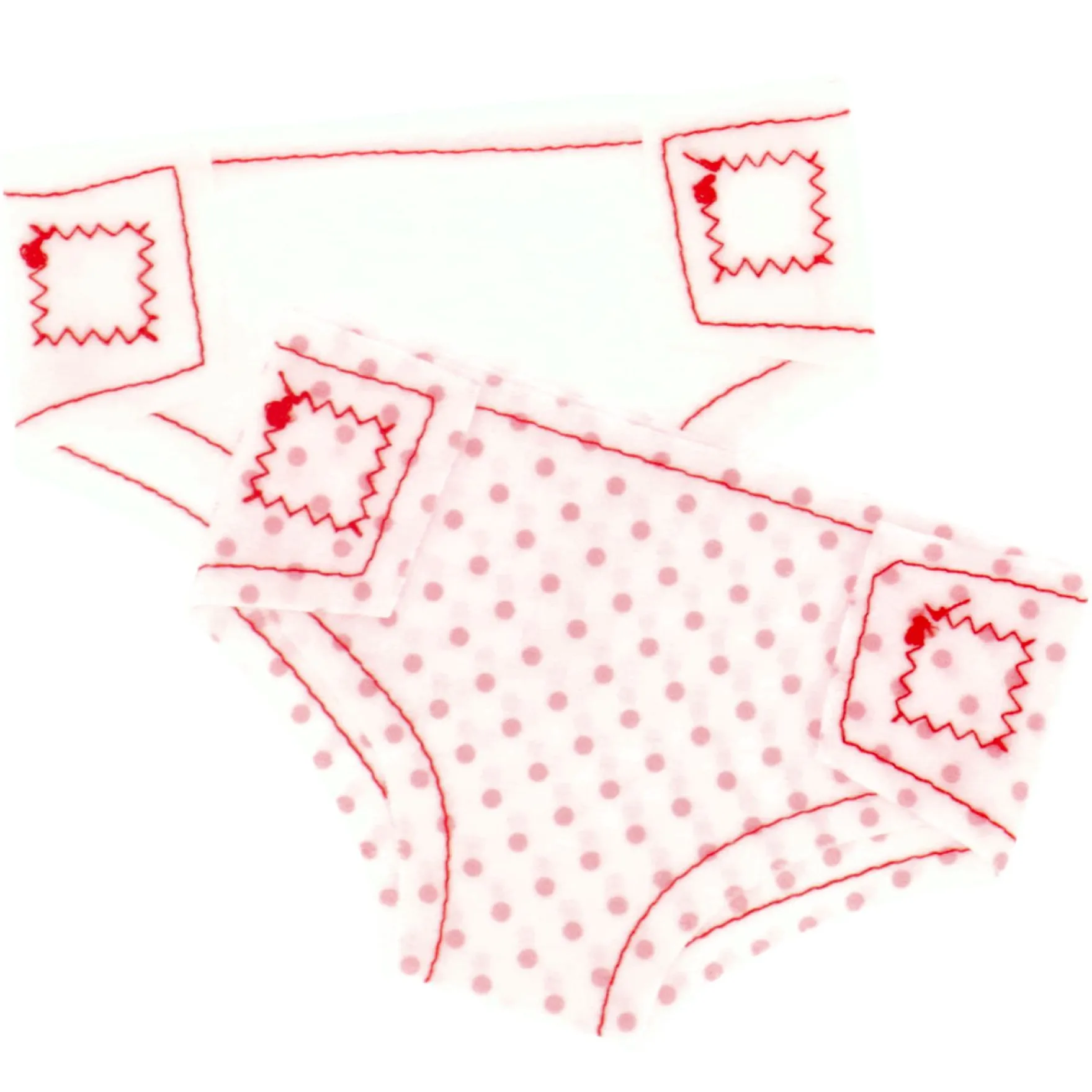 My beautiful dollsroom Poppenluiers Stof Op Kaart 2 Stuks