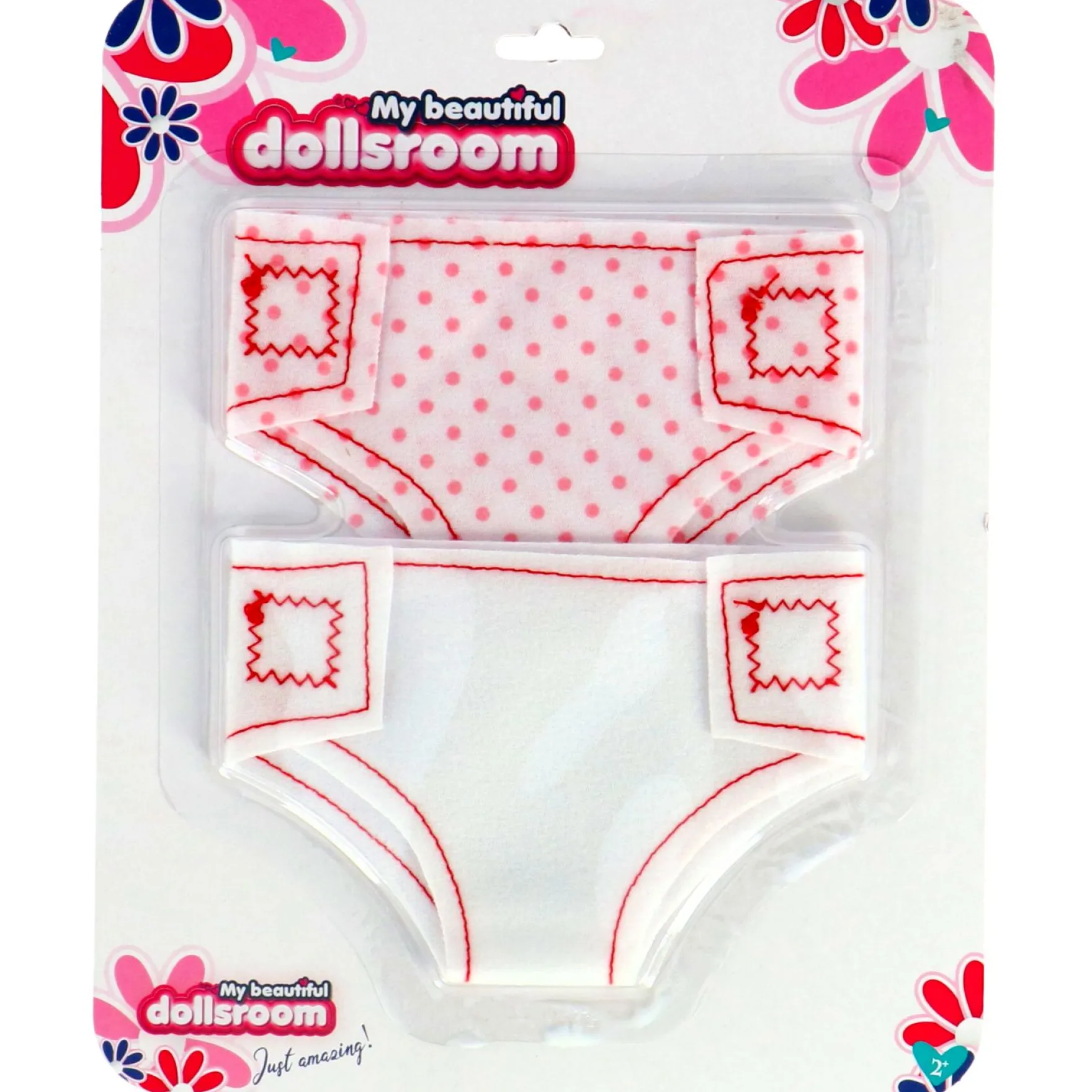 My beautiful dollsroom Poppenluiers Stof Op Kaart 2 Stuks