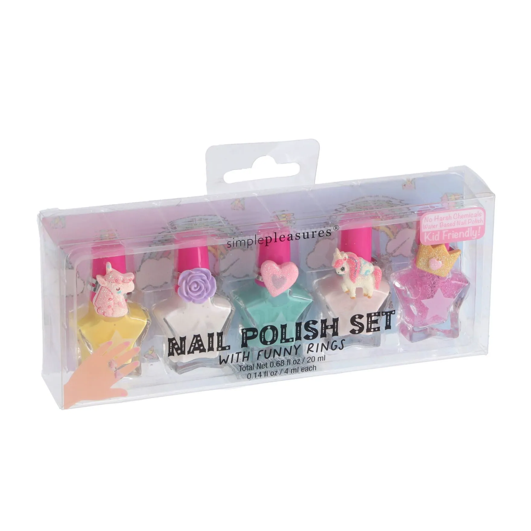 Nagellak met verstelbare ringset