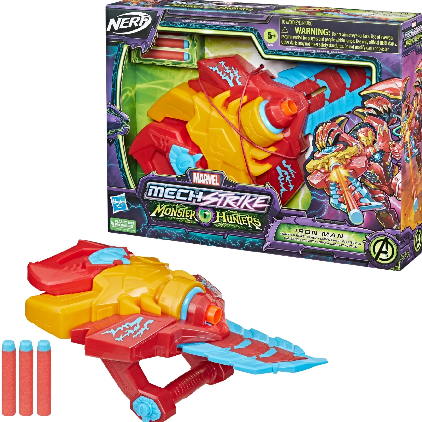 Nerf Marvel Mech Strike Monster Hunters Iron Man