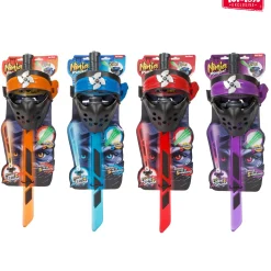 Ninja lichtzwaard en masker met licht en geluid 4  assorti
