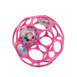 Oball Rattle easy grip roze