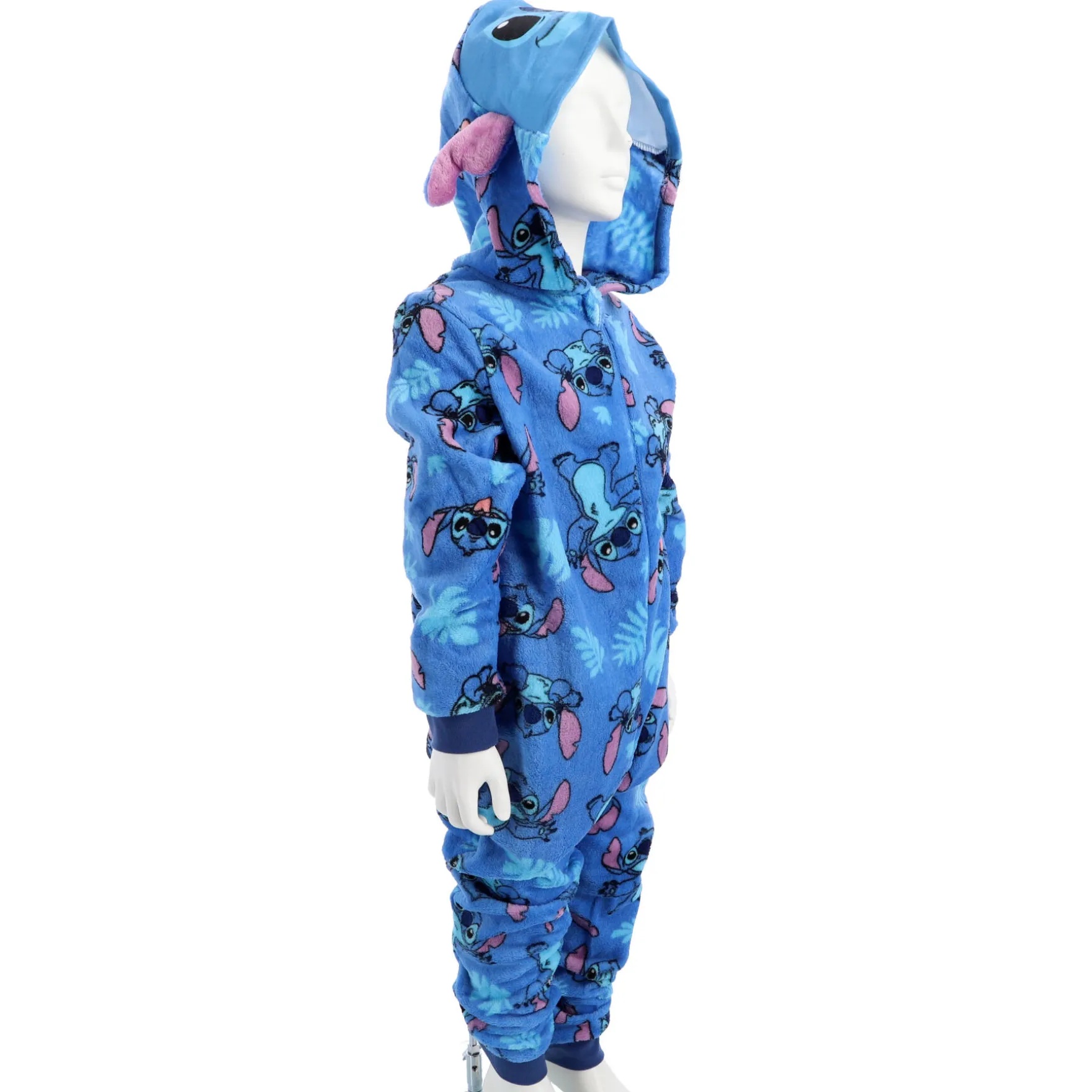 Onesie lilo & stitch blauw maat 110-116