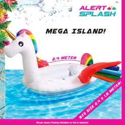 Opblaaseiland Small Eenhoorn 240X180 Cm