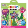 Origami set bloemen/dieren 18st+stickers