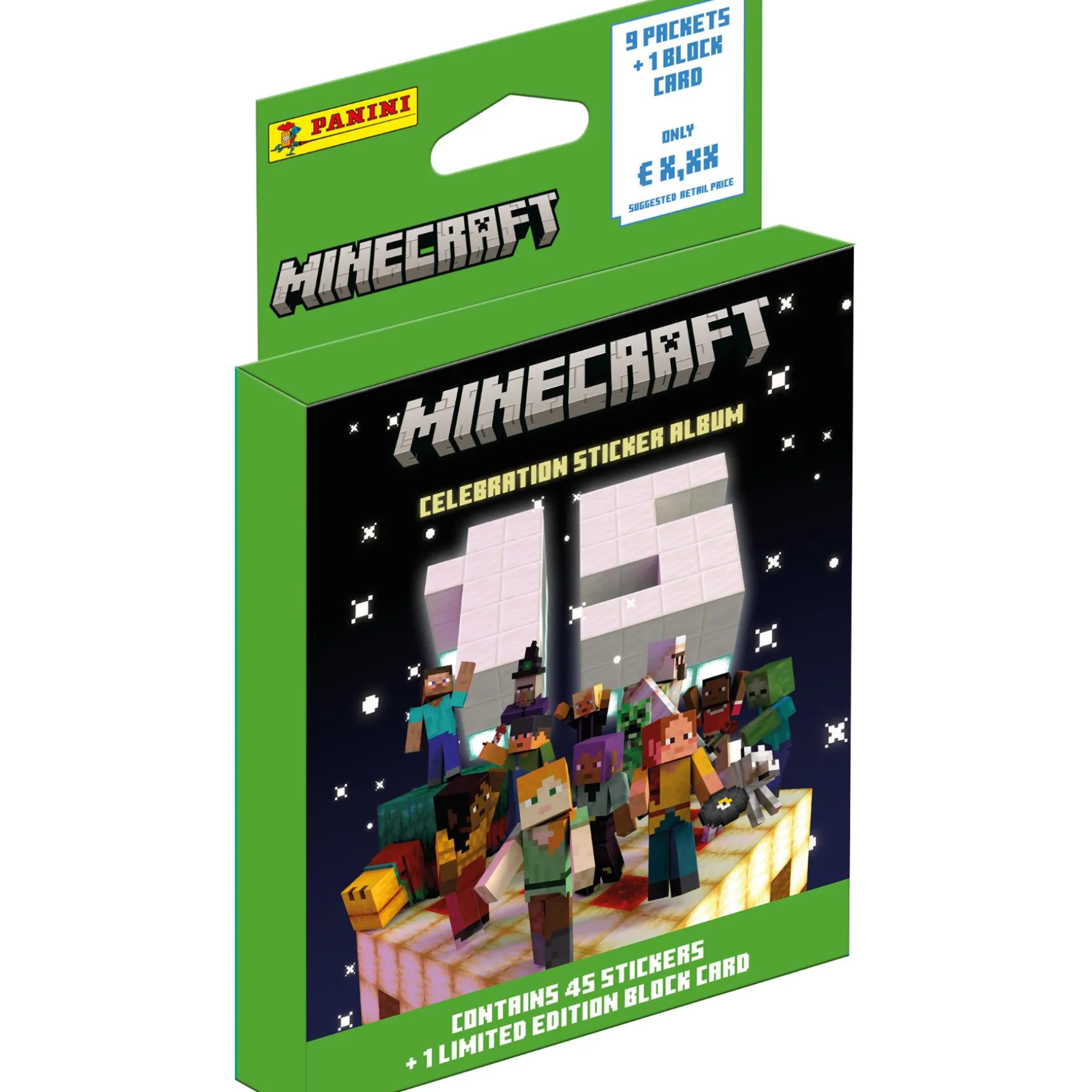 Panini Minecraft 3 Sticker Ecoblister
