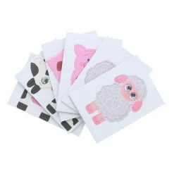Papier knutselen Accordion dieren 3 stuks  2 assorti