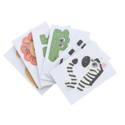 Papier knutselen Accordion dieren 3 stuks  2 assorti