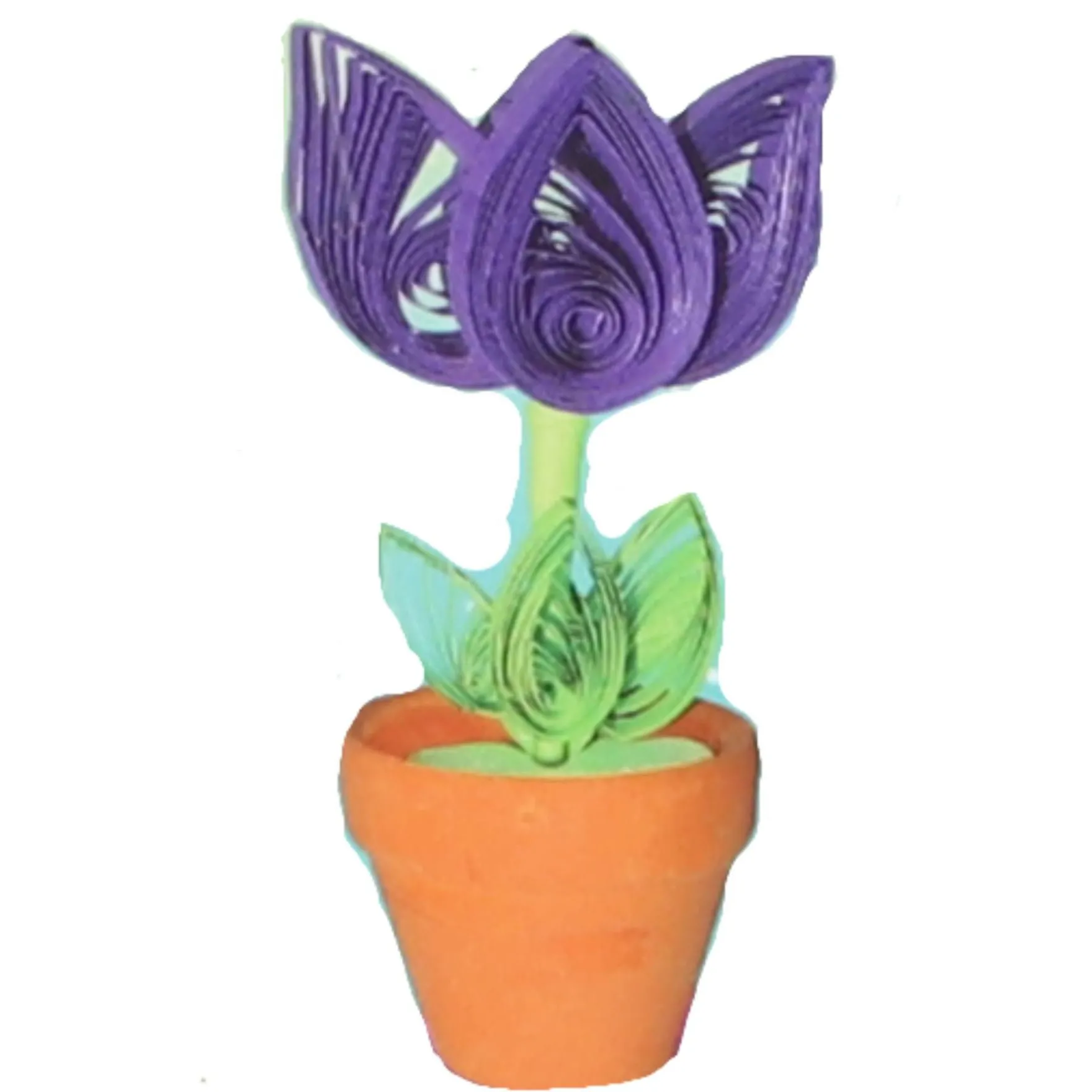 Papier quilling bloemen