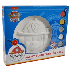 Paw Patrol Kleur Je Eigen 3D Tile