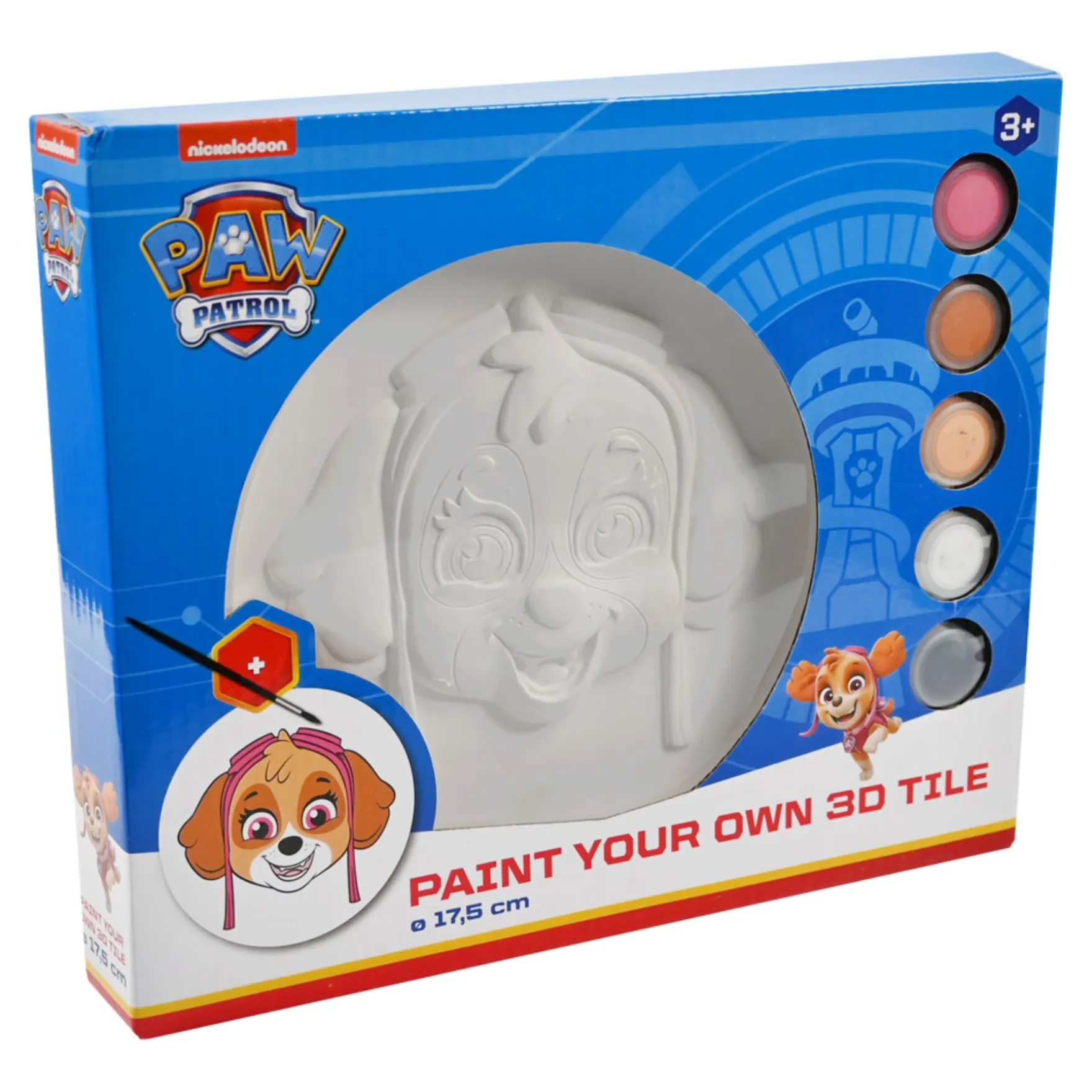 Paw Patrol Kleur Je Eigen 3D Tile